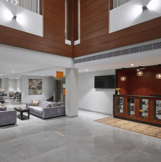 reception of hotel in port blair