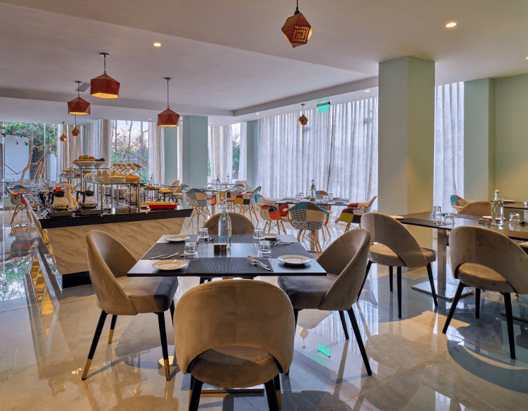 resturant inside Zone Connect by The Park Port Blair hotels