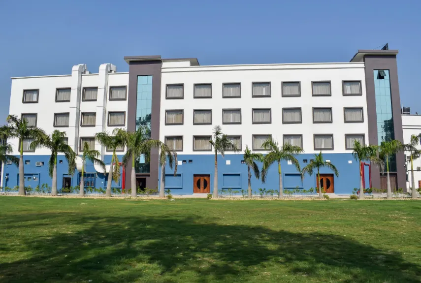 Entrance view of Tulip Inn Shravasti showing building facade and driveway area