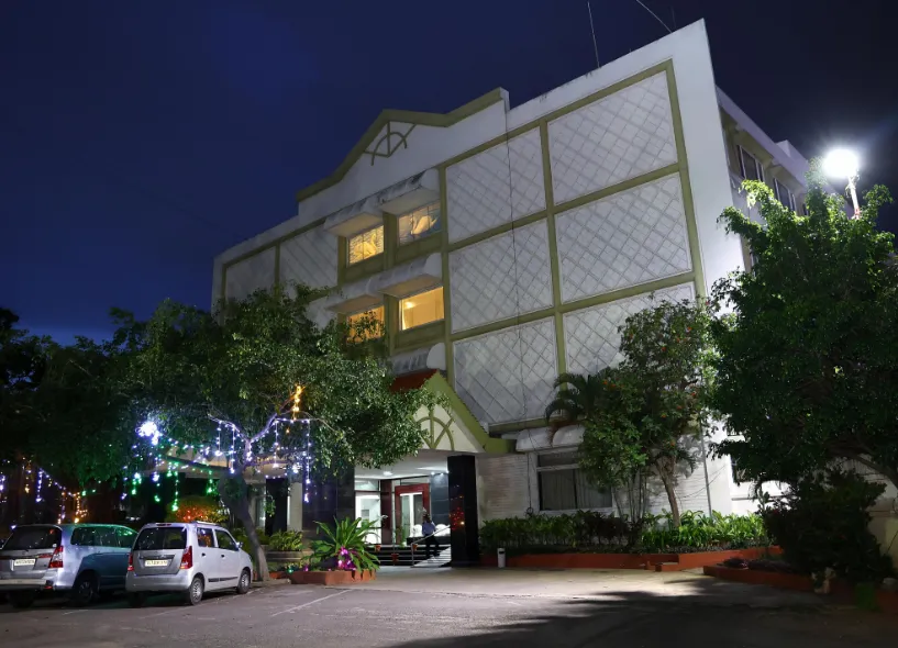 Entrance of The Fern Residency Kakinada with hotel façade and signage